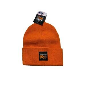 Timberland PRO Orange Beanie Watch Cap NWT Made in USA One Size